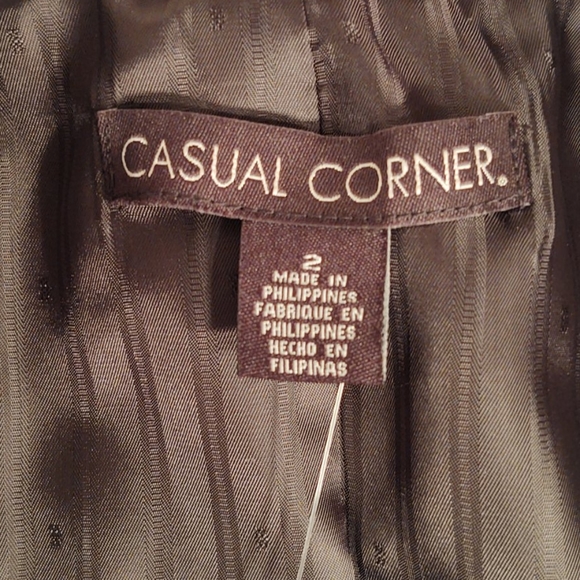 Casual Corner | Women Petites Black Jacket | Sz 2 - Picture 8 of 9